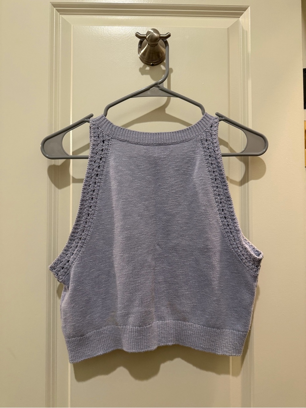 Madewell Lavender Knit Cropped Tank - Picture 3 of 8